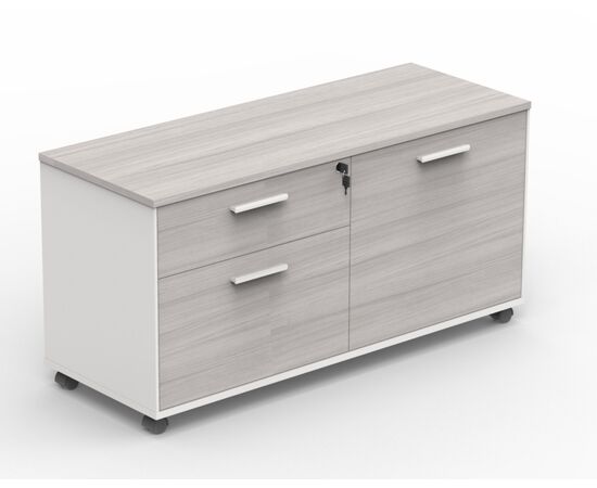 Тумба мобильная левая / Movable Cabinet, шкафы sunon НФ-00031121, Основной цвет: S-66- Eucalyptus/S-57- Warm White, Ширина: 1200, Глубина: 450, Высота: 600, Назначение: Сервисная с ящиками, Фасад: S-66- Eucalyptus, Наличие центрального замка: Да, Объем: 0,38, Артикул: DGGNBL-2.120060post-test