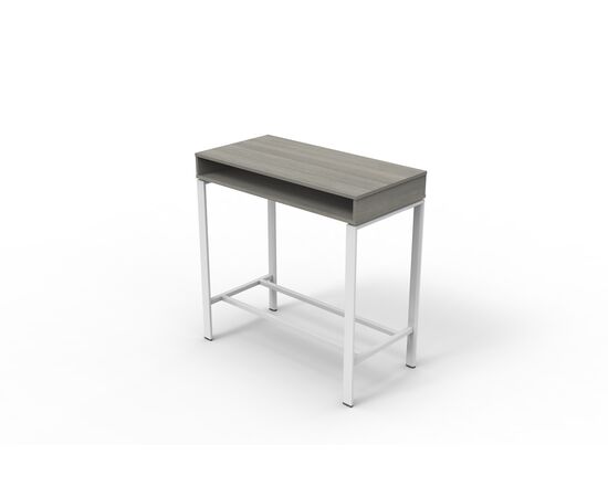 Высокий стол / High Table, столы НФ-00031225, Основной цвет: S-76 Carbon Black, Ширина: 1200, Глубина: 600, Высота: 1200, Цвет металлокаркаса (Столы): Meteor Grey, Материал каркаса: Сталь, Цвет панели: S-76 Carbon Black, Материал столешницы: Меламин, Объем: 0,12, Артикул: DMA71.120060post-test