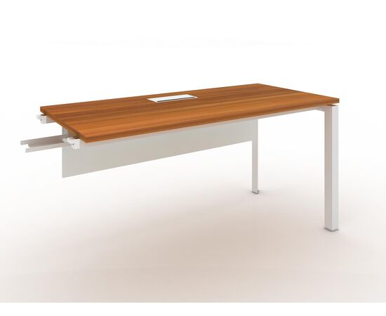 Приставной элемент на м/к / Extended Desk of Single Seat Staff Workstation, столы НФ-00031245, Основной цвет: S-28 Red apple/S-29 White, Ширина: 1200, Глубина: 600, Высота: 750, Цвет металлокаркаса (Столы): S-29 White, Материал каркаса: Алюминий, Цвет панели: S-29 White, Материал столешницы: Меламин, Отверстия под кабель-каналы: 6, Объем: 0,11, Артикул: DE627-5.120060Kpost-test