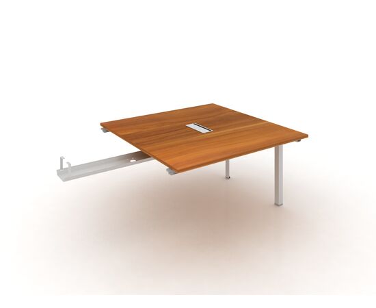 Приставной элемент на м/к / Extended Desk of Meeting Table, столы НФ-00031257, Основной цвет: S-28 Red apple/S-29 White, Ширина: 1000, Глубина: 1000, Высота: 750, Цвет металлокаркаса (Столы): S-29 White, Материал каркаса: Алюминий, Материал столешницы: Меламин, Отверстия под кабель-каналы: Опционально, Объем: 0,15, Артикул: DE722-5.100100post-test