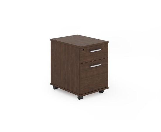 Мобильная тумба, тумбы НФ-00030567, Основной цвет: W-29B Walnut//W-24B Walnut Грецкий орех, Ширина: 420, Глубина: 550, Высота: 593, Артикул: EM25-2.042055Hpost-test