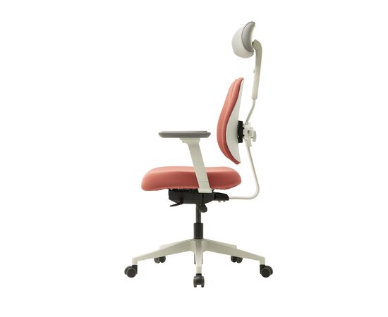Кресло Дуорест Д2500Г-ДАСВ (Duorest D2500G-DASW) белая рама 690x560x610 Д2500Г-ДАСВ (D2500G-DASW) белая рама Красный, Ролики: 50 мм, Основной цвет: Красный, Ширина: 690, Высота: 610, Глубина: 560, Материал подлокотников: 1Д (1D), Вес: 26, Материал сиденья: Ткань ЕК20 (EK20), Подголовник: есть, Материал спинки: Ткань ЕК20 (EK20), Артикул: Д2500Г-ДАСВ (D2500G-DASW) белая рама, изображение 3post-test