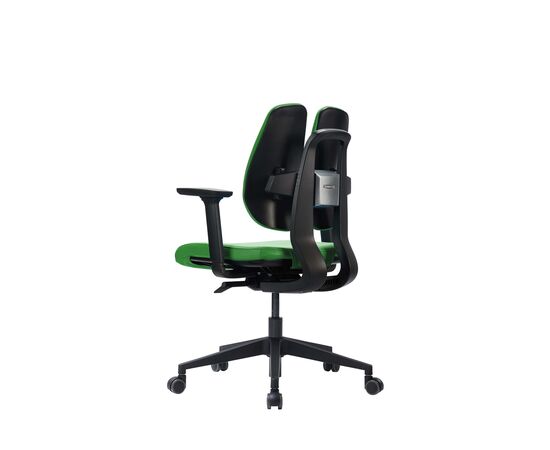 Кресло Дуорест D2-250 (Duorest D2-250) 690x560x610 Д2-250 (D2-250) Зеленый, Основной цвет: Зеленый, Ширина: 690, Ролики: 50 мм, Высота: 610, Глубина: 560, Материал подлокотников: 3Д (3D), Вес: 26, Материал сиденья: Ткань Д2 (D2), Подголовник: Нет, Материал спинки: Ткань Д2 (D2), Цвет крестовины: Черный, Артикул: Д2-250 (D2-250), изображение 3post-test