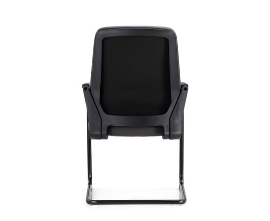 Кресло Riva Chair Sitting RCH D825-5, Основной цвет: Черный, Ширина: 600, Глубина: 640, Высота: 950, Материал спинки: Экокожа, Материал сидушки: Экокожа, Материал подлокотников: Металлические с накладками, Механизм качания: Нет, Подголовник: Нет, Подголовник регулировка: Нет, Рекомендованная максимальная нагрузка: 120 кг, Цвет крестовины: Хром, Материал каркаса: Металл, Цвет подлокотников: Черный, Объем: 0,28, Вес: 26,18, Артикул: D825-5, изображение 4post-test