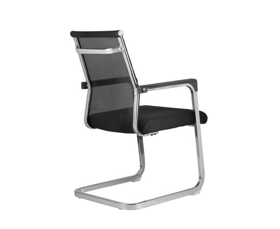 Кресло Riva Chair RCH 801E Ткань черная/Сетка черная, Основной цвет: Черный, Ширина: 570, Глубина: 630, Высота: 920, Материал спинки: Сетка, Материал сидушки: Сетка, Вес: 8,5, Артикул: 801E, изображение 4post-test