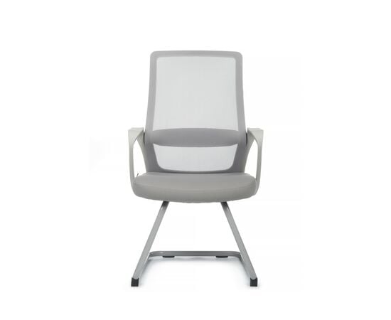 Кресло Riva Chair Point RCH 8325G, Основной цвет: Серый пластик/Светло-серый, Ширина: 560, Глубина: 580, Высота: 960, Материал спинки: Сетка, Материал сидушки: Ткань, Материал подлокотников: Пластик, Рекомендованная максимальная нагрузка: 120 кг, Цвет подлокотников: Серый, Артикул: 8325G, изображение 5post-test