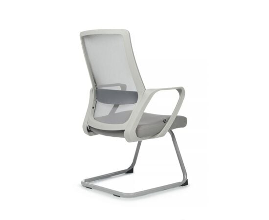 Кресло Riva Chair Point RCH 8325G, Основной цвет: Серый пластик/Светло-серый, Ширина: 560, Глубина: 580, Высота: 960, Материал спинки: Сетка, Материал сидушки: Ткань, Материал подлокотников: Пластик, Рекомендованная максимальная нагрузка: 120 кг, Цвет подлокотников: Серый, Артикул: 8325G, изображение 7post-test