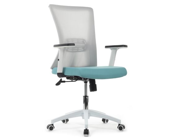 Кресло Riva Chair RCH B259Y-01, Основной цвет: Серый/бирюзовый, Ширина: 660, Глубина: 640, Высота: 1020, Максимальная высота: 1130, Материал спинки: Ткань/Сетка, Материал сидушки: Ткань/Сетка, Объем: 0,14, Вес: 15post-test