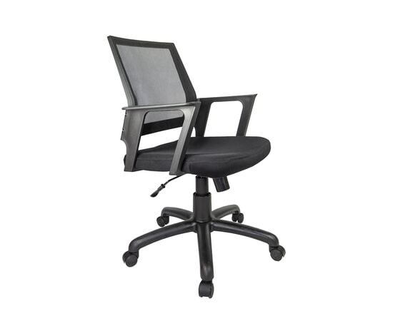 Кресло Riva Chair RCH 1150 TW PL, Основной цвет: Черный, Ширина: 590, Глубина: 600, Высота: 910, Максимальная высота: 1050, Материал подлокотников: Пластик, Материал крестовины: Пластикpost-test