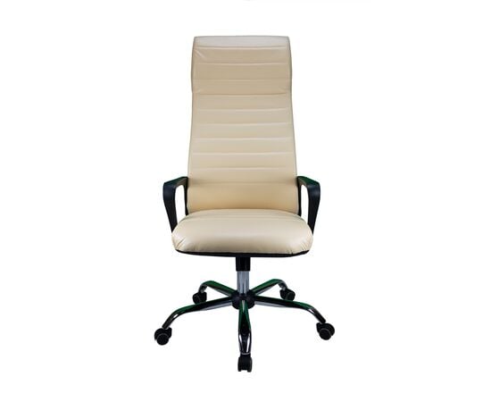 Кресло Riva Chair RCH 1165-5 HP, Основной цвет: Бежевый, Ширина: 590, Глубина: 610, Высота: 1180, Материал спинки: Экокожа, Материал сидушки: Экокожа, Материал подлокотников: Пластик, Рекомендованная максимальная нагрузка: 120 кг, Вес: 12,8, изображение 2post-test