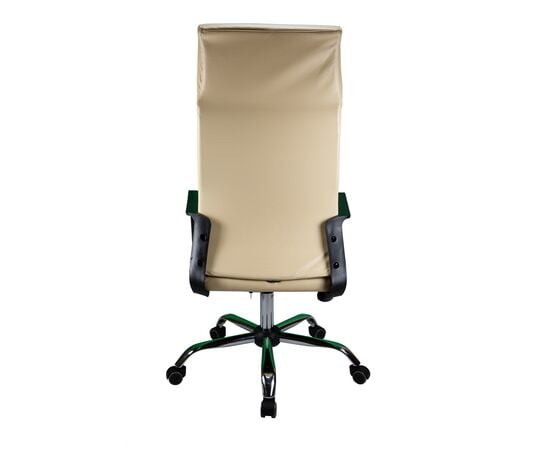 Кресло Riva Chair RCH 1165-5 HP, Основной цвет: Бежевый, Ширина: 590, Глубина: 610, Высота: 1180, Материал спинки: Экокожа, Материал сидушки: Экокожа, Материал подлокотников: Пластик, Рекомендованная максимальная нагрузка: 120 кг, Вес: 12,8, изображение 5post-test