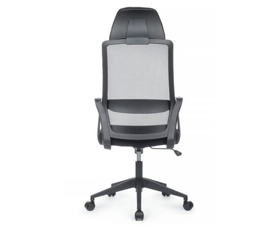 Кресло Riva Chair Point RCH 8325H, Основной цвет: Черный пластик/Черный, Ширина: 640, Глубина: 640, Высота: 1190, Максимальная высота: 1290, Материал спинки: Сетка, Материал сидушки: Ткань, Материал подлокотников: Пластик, Механизм качания: Топ-Ган, Подголовник: Да, Подголовник регулировка: Нет, Пятилучье материал: пластик , Рекомендованная максимальная нагрузка: 120 кг, Цвет подлокотников: Черный, Объем: 0,12, Вес: 11, Артикул: 8325H, изображение 4post-test