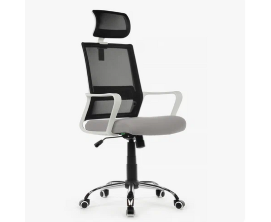 Кресло Riva Chair RCH Mint (1029HW), Основной цвет: белый пластик/черный, Ширина: 470, Глубина: 600, Высота: 1140, Материал спинки: Сетка, Материал сидушки: Ткань, Механизм качания: топ ган, Рекомендованная максимальная нагрузка: 120, Артикул: 1029HWpost-test