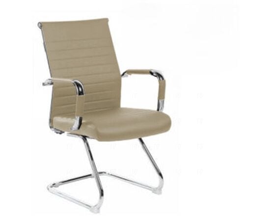 Кресло Riva Chair Art RCH 6015G, Основной цвет: Бежевый, Ширина: 550, Глубина: 620, Высота: 930, Материал спинки: Экокожа, Материал сидушки: Экокожа, Материал подлокотников: металл, с накладками из экокожи в цвет сиденья, Материал крестовины: рама, металлическая хромированная, Механизм качания: Нет, Подголовник: Нет, Подголовник регулировка: Нет, Пятилучье материал: рама, металлическая хром, Рекомендованная максимальная нагрузка: 120, Ролики: Нет, Цвет крестовины: Хром, Спинка регулировка: Нет, Материал каркаса: металлическое хромированное, Цвет подлокотников: металл, с накладками из экокожи в цвет сиденья, Артикул: 6015Gpost-test