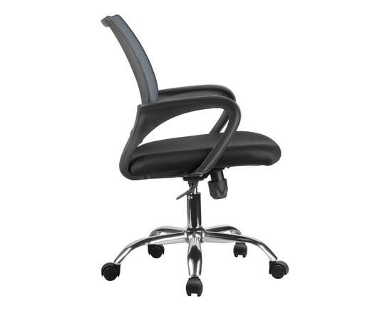 Кресло Riva Chair RCH 8085 JE, Основной цвет: Серый, Ширина: 580, Глубина: 470, Высота: 970, Материал спинки: Ткань/Сетка, Материал сидушки: Ткань/Сетка, Пятилучье материал: хром, Вес: 11, изображение 3post-test