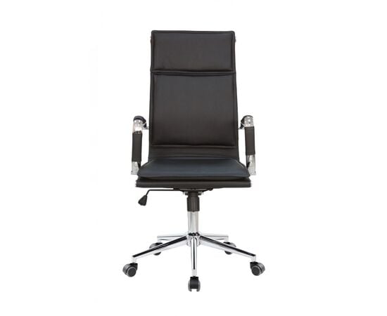 Кресло Riva Chair RCH 6003-1S, Основной цвет: Черный, Ширина: 550, Глубина: 610, Высота: 1220, Материал спинки: Экокожа, Материал сидушки: Экокожа, Рекомендованная максимальная нагрузка: 120 кг, Вес: 13,35, Артикул: 6003-1S, изображение 2post-test