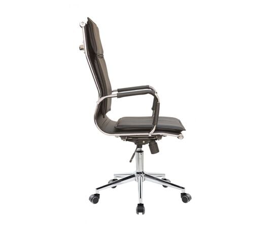 Кресло Riva Chair RCH 6003-1S, Основной цвет: Черный, Ширина: 550, Глубина: 610, Высота: 1220, Материал спинки: Экокожа, Материал сидушки: Экокожа, Рекомендованная максимальная нагрузка: 120 кг, Вес: 13,35, Артикул: 6003-1S, изображение 3post-test