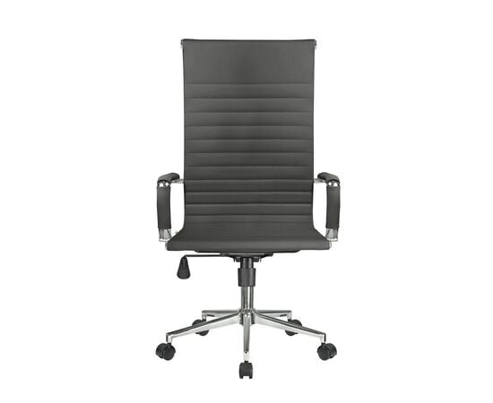 Кресло Riva Chair RCH 6002-1SE, Основной цвет: Черный, Пятилучье материал (Мягкие кресла): Хром, 640 мм, Ширина: 640, Глубина: 640, Высота: 1190, Материал спинки и сидушки: Экокожа, Объем: 0,11, Вес: 13, Вес: 13, изображение 2post-test