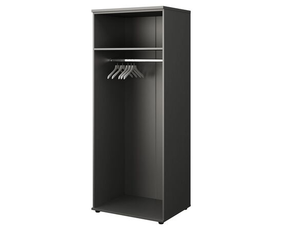 Шкаф широкий 792x594x1990 СМШ-58-6ШД Графит, Основной цвет: Графит, Цвет фасадов: Графит, Ширина: 792, Высота: 1990, Глубина: 594, Артикул: СМШ-58-6ШД, изображение 2post-test